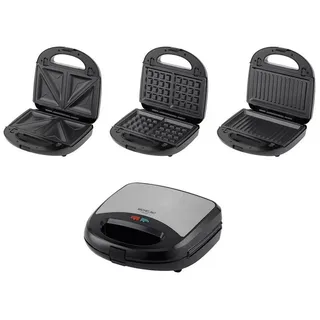 Michelino Multigrill – Sandwichmaker, Kontaktgrill & Waffeleisen 750 W