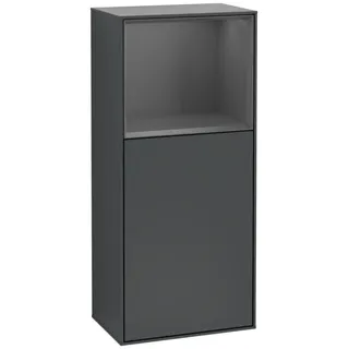 Villeroy & Boch Finion Seitenschrank F510GKHG 41,8x93,6x27cm, rechts, Regal oben Anthracite Matt Lacquer
