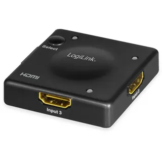 Logilink HDMI-Switch, 3x1-Port, 1080p/60 Hz, Mini