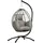 oval Grau 1-Sitzer mit Gestell