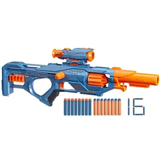 NERF Elite 2.0 Eaglepoint RD-8 Blaster, 8-Dart Trommel, abnehmbares Fernrohr und Abnehmbarer Lauf, 16 Darts, Bolzen, 27 Meter Schussweite