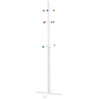 Zeller Garderobenständer Kinder 38 x 38 x 124 cm Weiß
