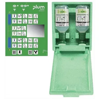 PLUM SAFETY APS Augenspülstation 2x0,5l H280xB230xT110ca.mm