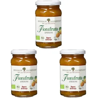 Rigoni di Asiago Fiordifrutta - Fruchtaufstrich - Aprikose Bio, 250 g (Packung mit 3)