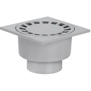 ACO Haus- und Hofablauf Kunststoff 20 x 20 cm grau