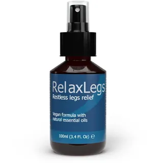 RelaxLegs Restless Legs Relief – Ideales Magnesiumspray für unruhige Beine und Krämpfe in den Beinen, wirksames Muskelrelaxans zur Linderung von Beinschmerzen, Linderung geschwollener Beine und Fußspr