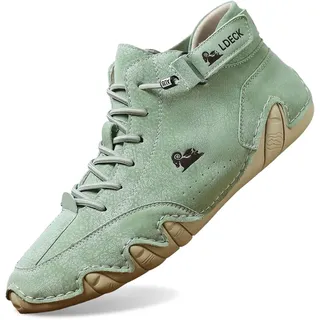 Generisch Alpaca Barfußschuhe, Alpaca-Ergonomischer, Wasserdichter & Schmerzlindernder Leder-BarfußSchuh, Schuhe Damen, wasserdichte und Atmungsaktive OrthopäDische Barfuss Schuhe - 37 EU