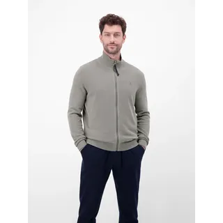 Lerros Strickjacke mit Stehkragen in 2-Tone-Optik - basalt Grey - XL