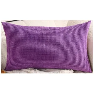 Stretch Sofa Kissenbezug 40x60/50x70 Kissenbezüge 60x70, Kuschelkissen Bezug Zierkissenbezug Dekokissen Sofakissen mit Reißverschluss Kissenhülle 50x80 Dekorative ( Color : Purple , Size : 30x50 cm )