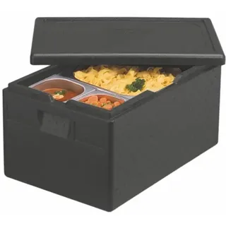 Papstar Isolier-Transportbehälter, EPP 60 cm x 40 cm schwarz "Gastro-Norm 1/1"