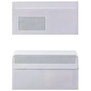 Viking Briefumschlag Mit Fenster DL 220 (B) x 110 (H) mm Selbstklebend Weiß 75 g/m2 100 Stück
