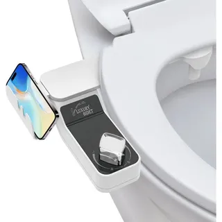 Bidet Einsatz Für Toilette Nicht Elektrisch Bidet Aufsatz Für Toilette Mit Einziehbare Selbstreinigende Doppeldüsen Dusch Wc-aufsatz,einstellbarer Wasserdruck Bidets Toilette Für Frau Und Mann