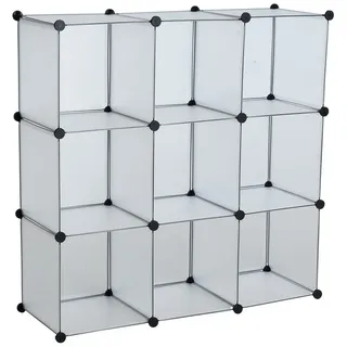 Estexo Regalsystem 9 Fächer  transparent