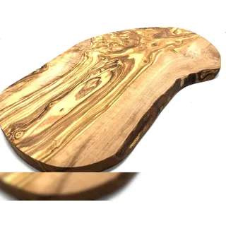 D.O.M. Die Olivenholz Manufaktur Schneidebrett RUSTIKAL XXL (L>50 cm)