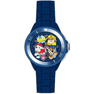 Kinderarmbanduhr Paw Patrol, analog, mit Silikonarmband, blau, Ø 4,0 x 3,4 cm