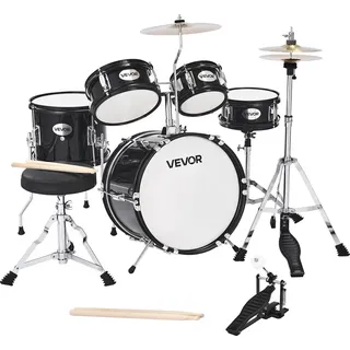 Vevor Schlagzeug Set, 5-teilig, inkl. 35,6 cm Basstrommel, 20,3 cm Snare, 15,2 cm & 20,3 cm Tomtoms, 25,4 cm Standtom, 25,4 cm Crash-Becken & 20,3 ...