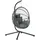 oval Grau 1-Sitzer mit Gestell