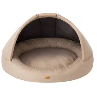 Hobbydog Hundehütte Hundehütte Hundehöhle Hundekorb Katzehütte Hundebett Katzenhöhle beige R2 100x100x62 cm