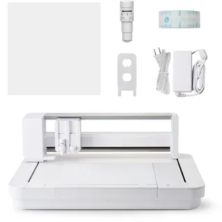 Silhouette Curio 2 Flachbettschneider, 30,5 cm Breitformat, mit elektrostatischem Bett, 20 mm Materialhöhe, kompatibel mit Elektrowerkzeugen, und Silhouette Studio