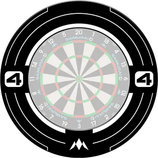 Mission Darts | Samurai 4 | Professionelle Dartscheibe Surround | White Edition