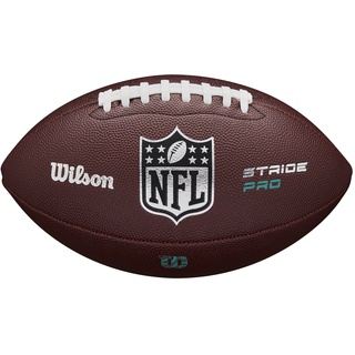 Wilson Football NFL Stride Pro Eco, Gen Green, Mischleder, Offizielle Größe, Braun