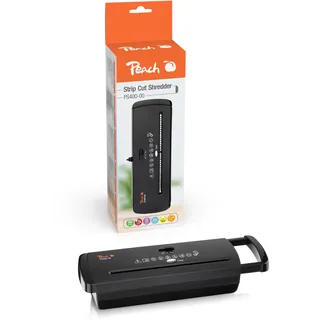 Peach Streifenschnitt Aktenvernichter-Aufsatz inkl. 12x Ölpapier | 7 Blatt | 6 mm Streifenbreite (P-2) | DSGVO konform | PS400-00