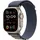 GPS + Cellular 49 mm Titangehäuse natur, Alpine Loop blau L