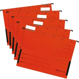 Herlitz Hängetaschen / DIN A4 / Kraftkarton 230g/m2 / Farbe: rot