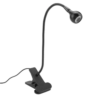 Qcwwy Clip-On-Leseleuchten, LED-USB-Schreibtischlampe, Aluminiummaterial, Augenschutz, Buchklemme, 360 °, Flexible Schwanenhals-Klemmlampe für den Schreibtisch (Warmes Licht)