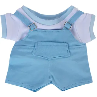 niannyyhouse 10 cm, 15 cm, 20 cm, Plüschpuppen-Kleidung, T-Shirt, Gurt, Hose, Gurt, Rock, weiches Plüschspielzeug, Ankleidezubehör (a-1, 20cm)