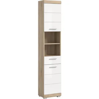 xonox.home Lambada Hochschrank 37 x 191 cm Weiß/Sonoma