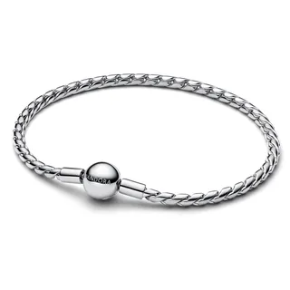 Pandora Moments Runder Verschluss Flügel-Kettenarmband Silber 594028C00-17 Größe 17 cm