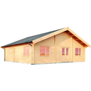 Wolff Finnhaus Gartenhaus Westerwald 8,61 x 10,00 m Natur