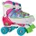 Rollschuhe Quad Style pink-bunt, 32 - 35