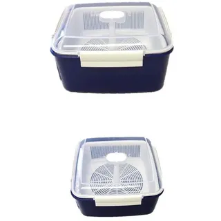 Conny Clever Mikrowellenzubehör/Dampfgarbehälter für die Mikrowelle (rechteckig)/ Dampfgarer für die Mikrowelle kein Einweggeschirr