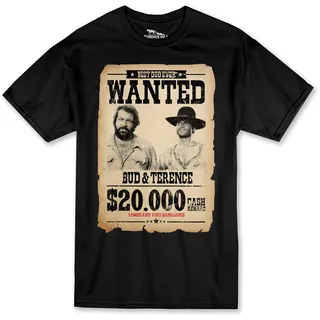 Terence Hill Bud Spencer - Wanted $20.000 - Terence & Bud (schwarz) - XL