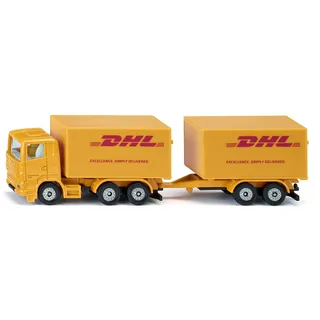 Siku 1694 - LKW mit Anhänger DHL Gelb 1:32