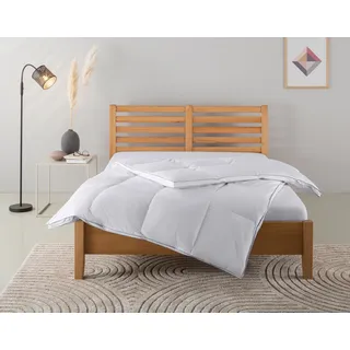 OTTO home Daunenbettdecke OTTO HOME "Moulle, Bettdecke 135x200 cm und 155x220 cm", weiß, B:155cm L:220cm, Bezug: 100% Baumwolle. Füllung: 90% Daunen, 10% Federn, Bettdecken, Bettdecken, Sommer oder Winter, Decke, Made in Germany, atmungsaktiv