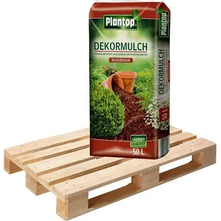 Plantop Rindenmulch Plantop Dekor Mulch nussbraun 20 x 50l