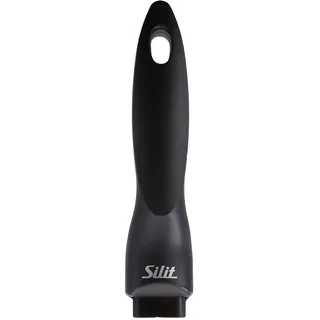 Silit Sautépfanne, rund, Schwarz, Crepes-optimiert, mit Silikongriff, Edelstahl mit Antihaftbeschichtung, für Sautéieren, Braten, Grillen, Handwäsche, Gas kompatibel