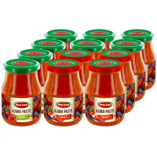 Beste Ernte Ajvar Paste 340 ml, verschiedene Sorten, 12er Pack