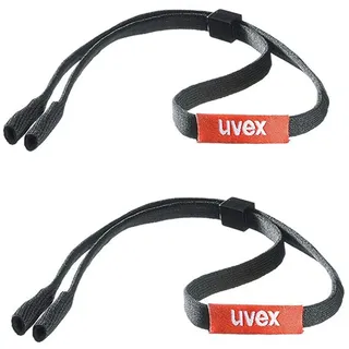 Uvex Eyewear Strap Brillenband, 2 Stück, Schwarz - Einheitsgröße