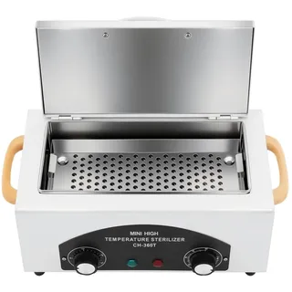 Xigner Heißluftsterilisator Desinfektion 300W 220°C - Trockene Hitze Sterilisator - Hochtemperatur Sterilisationsgerät Nagel Werkzeug Sterilisator für Friseurwerkzeuge Kosmetikwerkzeuge