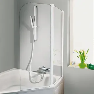 HSK Favorit Badewannenaufsatz 1-, 2- oder 3-teilig Sondermaß, Duschkabinen, 162500-01-50edelglas,