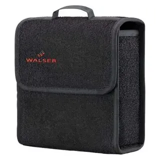Walser Kofferraumtasche Toolbag Größe S, Nadelfilz Kofferraum-Organizer, Auto-Tasche, PKW-Aufbewahrungstasche, Kofferraum-Toolbag 28x14x28 cm schwarz