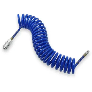 CCLIFE Druckluft Spiralschlauch 5 m für Kompressor