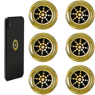6 Stück Strahlenschutz Handy Aufkleber – EMF-Schutz für Smartphones, Tablets, Laptops – Strahlenschutz Sticker