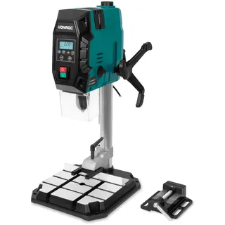 VONROC Standbohrmaschine 900W – Tischbohrmaschine – Ständerbohrmaschine - Digitales Bedienfeld mit LCD – Holz 40mm/Stahl 13mm – Kreuzlinienlaser und LED-Licht – Inkl. Zubehör