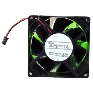 RTDPART Lüfter für NMB-MAT 3615KL-05W-B70, 90 x 90 x 38 mm, 24 VDC, 0,70 A, 2-adrig, Neu