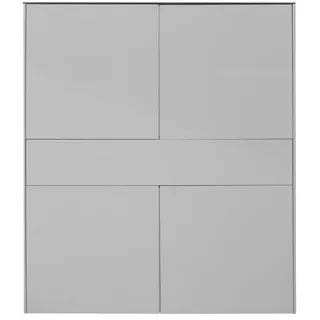 Mäusbacher Highboard Monza Glas Kreidegrau